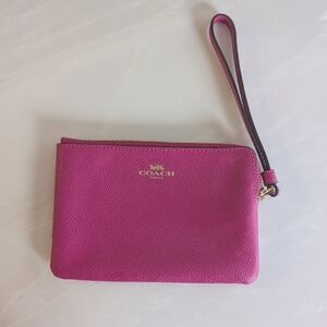 Coach Fuchsia Wristlet Clutch